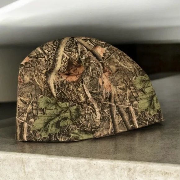 🆕Reversible High Visibility Orange & Camouflage Soft Shell Beanie - Picture 2 of 16